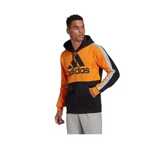Adidas Essentials Colorblock Fleece Full-Zip Hoodie