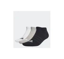 Adidas Thin Light Αθλητικές Κάλτσες Πολύχρωμες 3 Ζεύγη Medium Grey Heather / White / Black