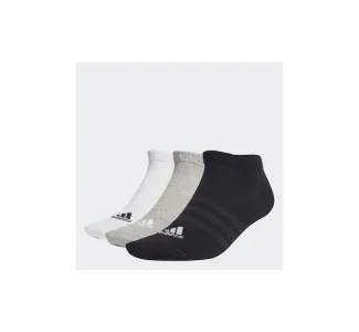Adidas Thin Light Αθλητικές Κάλτσες Πολύχρωμες 3 Ζεύγη Medium Grey Heather / White / Black