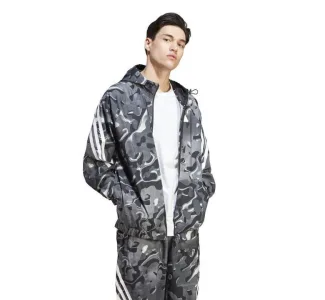 Adidas Future Icons Allover Print Full-Zip Hoodie
