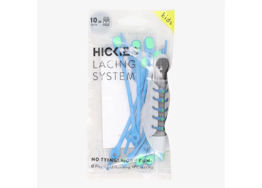 Hickies 2.0 Kid's Blue/Green Laces