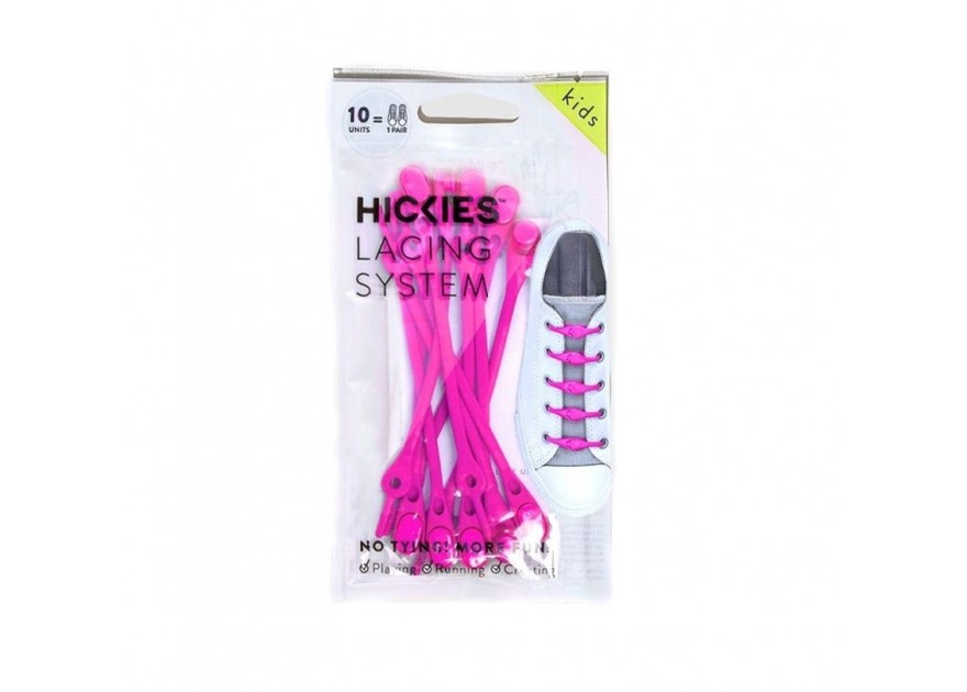 Hickies 2.0 Kid's Glitter Pink Laces