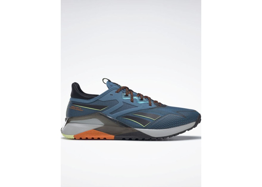 Reebok Nano X2 TR Ανδρικά Αθλητικά Παπούτσια για Προπόνηση & Γυμναστήριο Steely Blue S23r / Core Black / Smash Orange S23r