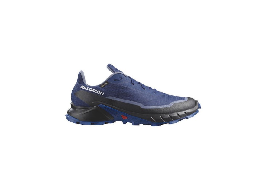Salomon Alphacross 5 Ανδρικά Αθλητικά Παπούτσια Trail Running Μπλε Αδιάβροχα με Μεμβράνη Gore-Tex