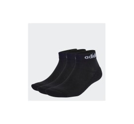 Adidas Linear Αθλητικές Κάλτσες Μαύρες 3 Ζεύγη
