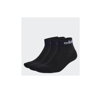 Adidas Linear Αθλητικές Κάλτσες Μαύρες 3 Ζεύγη