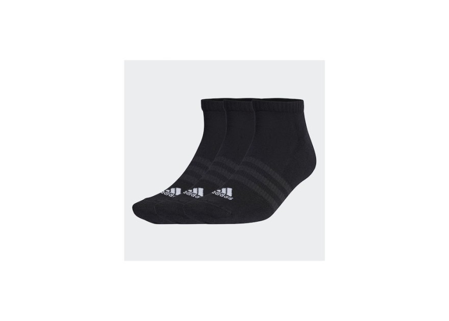adidas C Spw Running Κάλτσες Μαύρες 3 Ζεύγη