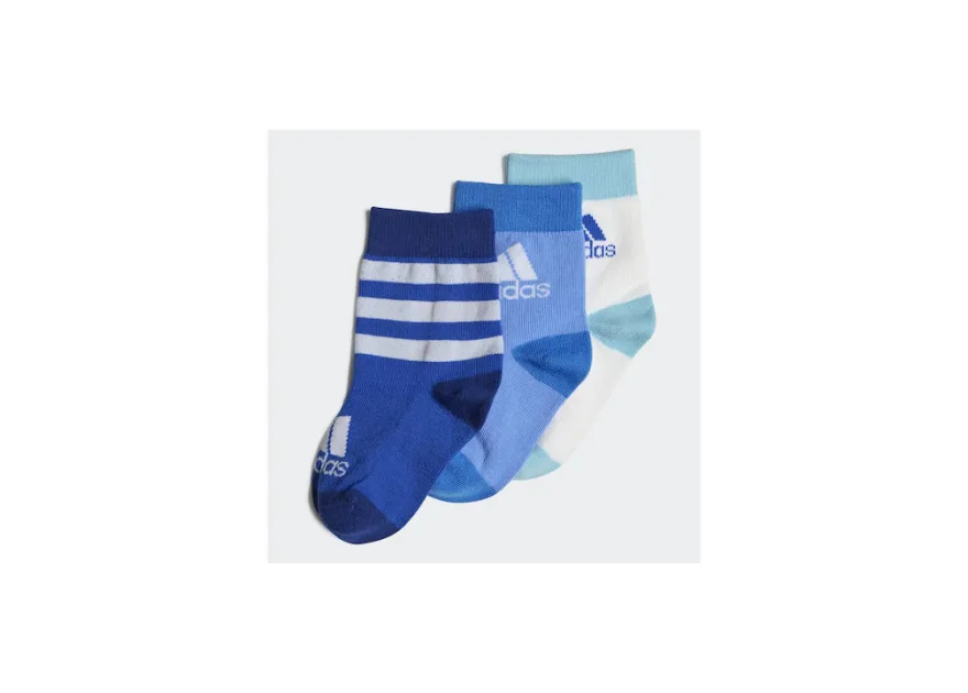 Adidas Graphic Αθλητικές Κάλτσες Μπλε 3 Ζεύγη