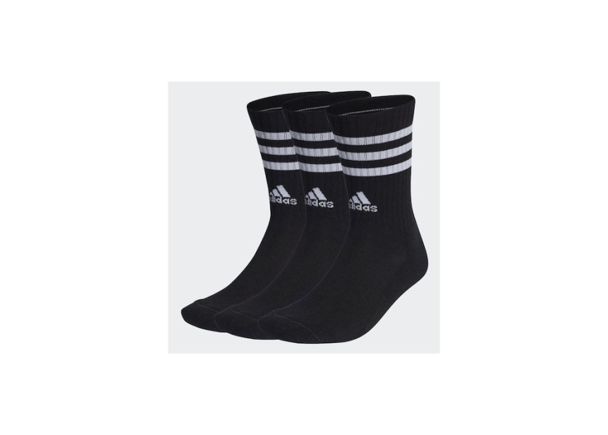 Adidas 3S C SPW Αθλητικές Κάλτσες Μαύρες 3 Ζεύγη