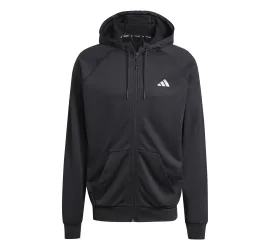 Adidas Game and Go Training Big Logo 3-Stripes Full-Zip Hoodie