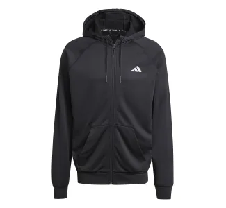 Adidas Game and Go Training Big Logo 3-Stripes Full-Zip Hoodie