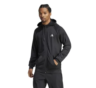 Adidas Game and Go Training Big Logo 3-Stripes Full-Zip Hoodie