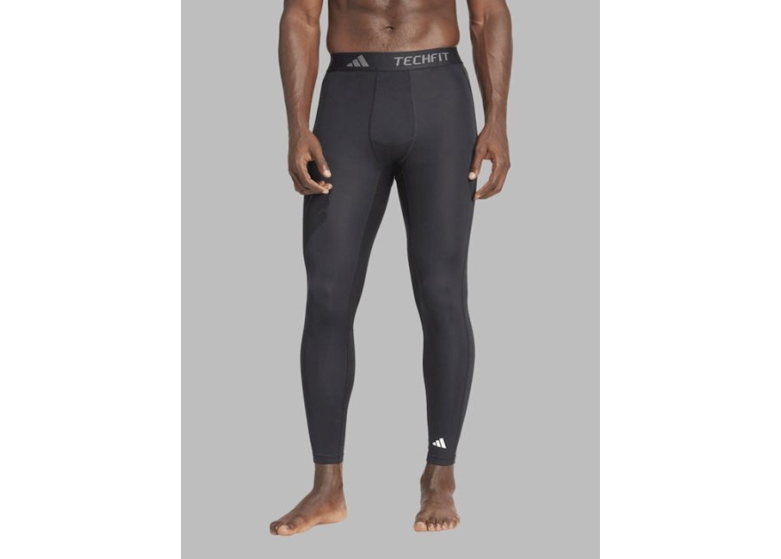 Adidas Techfit Ανδρικό Αθλητικό Κολάν Compression Μακρύ Μαύρο