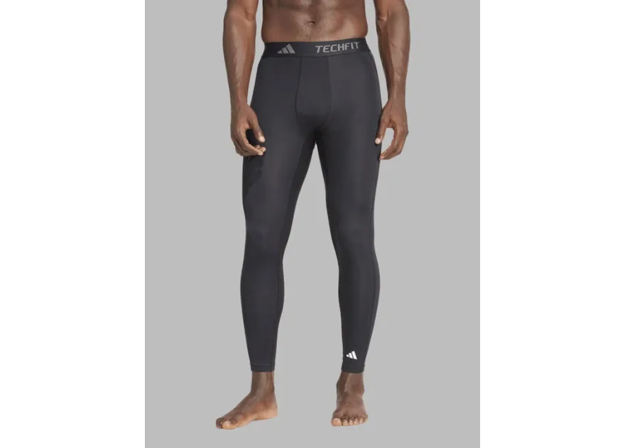 Adidas Techfit Ανδρικό Αθλητικό Κολάν Compression Μακρύ Μαύρο