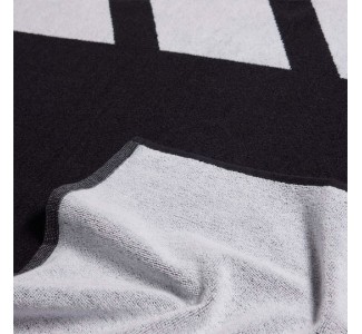 adidas Πετσέτα Θαλάσσης Βαμβακερή Μαύρη 140x70εκ.