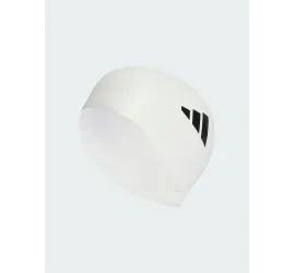 adidas 3-stripes Swim Cap Σκουφάκι Κολύμβησης  Λευκό