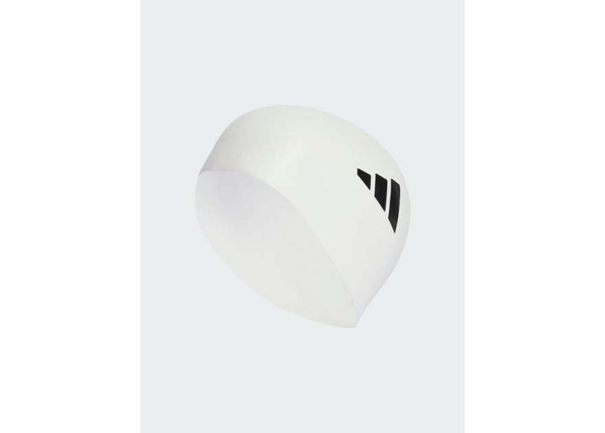adidas 3-stripes Swim Cap Σκουφάκι Κολύμβησης  Λευκό