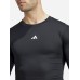 Adidas Techfit Ανδρική Ισοθερμική Μακρυμάνικη Μπλούζα Compression Μαύρη