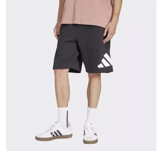 Adidas Big Logo French Terry Ανδρική Βερμούδα Μαύρη
