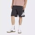 Adidas Big Logo French Terry Ανδρική Βερμούδα Μαύρη