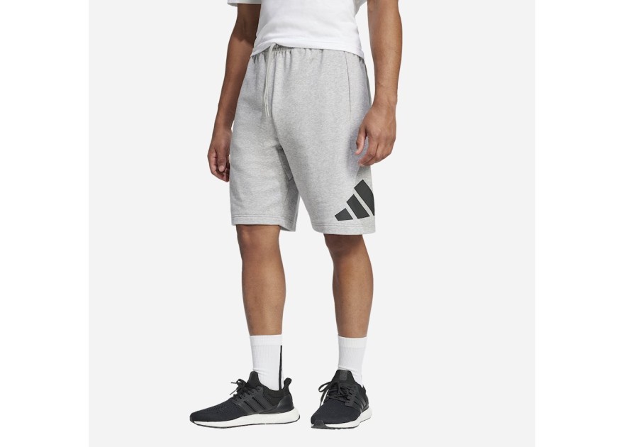 Adidas Big Logo French Terry Ανδρική Βερμούδα Γκρι