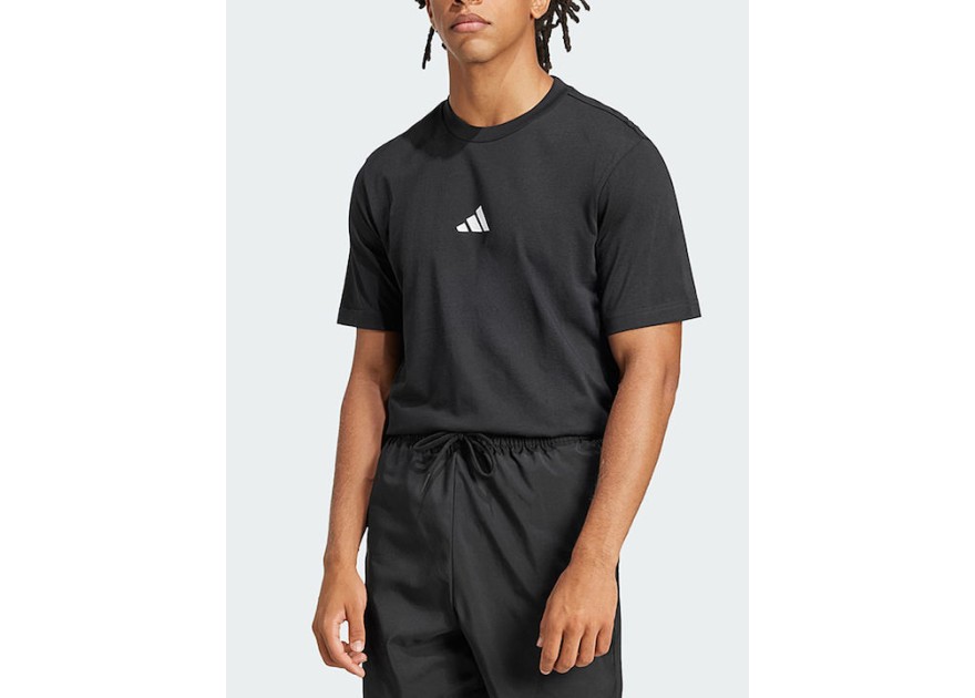 Adidas Essentials Small Logo Single Jersey Tee Ανδρική Μπλούζα