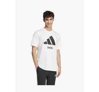 adidas  T-shirt Λευκό Ανδρική