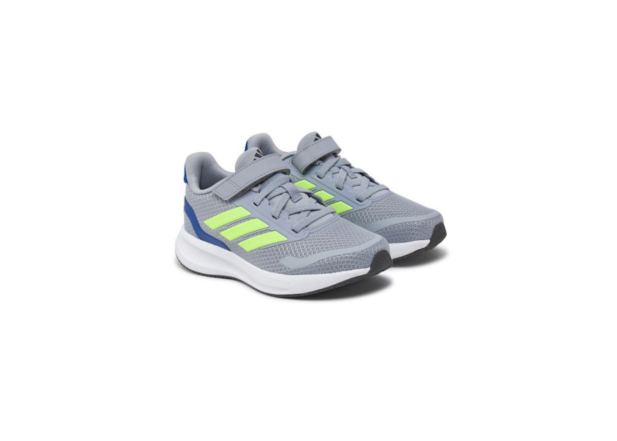 adidas Runfalcon 5 El C Παιδικά Sneakers με Σκρατς Γκρι