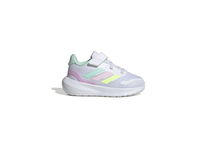 adidas Runfalcon 5 El I Αθλητικά Παιδικά Παπούτσια Running με Σκρατς Λευκά