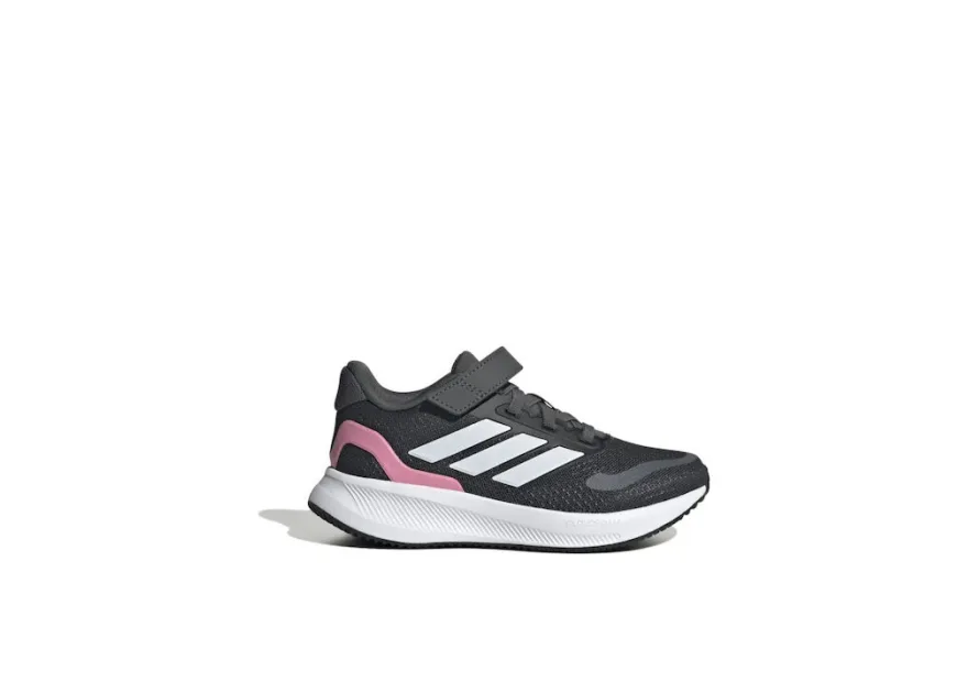Adidas Runfalcon 5 El C Αθλητικά Παιδικά Παπούτσια Running με Σκρατς Γκρι