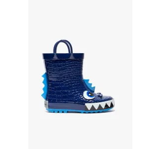 Conguitos - Blue Dinosaur Rain Boots Rubber Γαλότσες  Μπλε