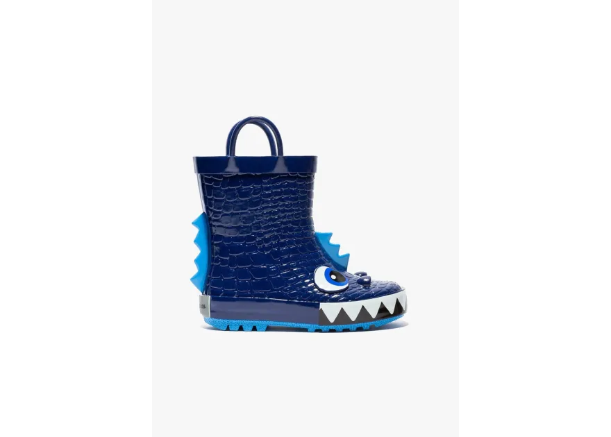 Conguitos - Blue Dinosaur Rain Boots Rubber Γαλότσες  Μπλε