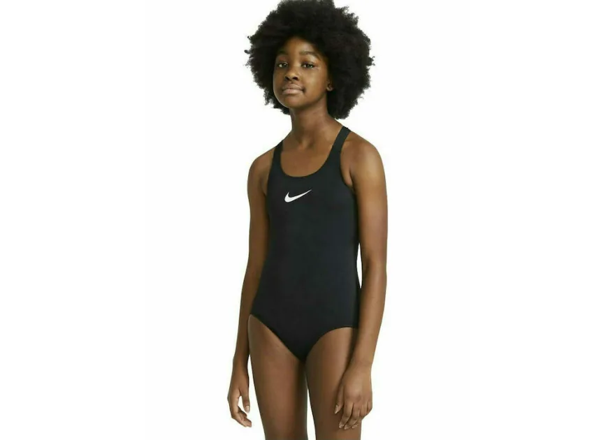 Nike Παιδικό Μαγιό Ολόσωμο Essential Racerback Κολύμβησης Μαύρο
