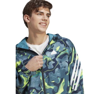 Adidas Future Icons Allover Print Full-Zip Hoodie
