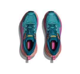 Hoka Challenger 7 Γυναικεία Αθλητικά Παπούτσια Running Μπλε Αδιάβροχα με Μεμβράνη Gore-Tex