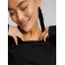 Puma Cropped Γυναικείο Φούτερ Μαύρο
