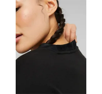 Puma Cropped Γυναικείο Φούτερ Μαύρο