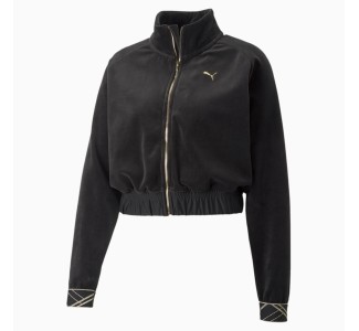 Puma Deco Glam Velour Full-Zip Women's Training Jacket