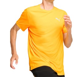 Puma Run Favourite Velocity Short Sleeve Mens Running Top - Orange