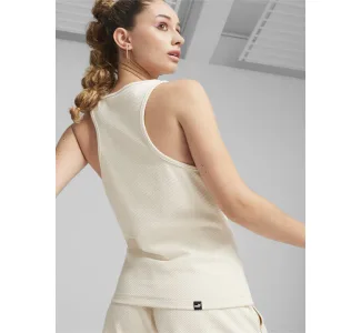 Puma Γυναικεία Μπλούζα Αμάνικη Μπεζ