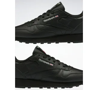 Reebok Classic Leather Γυναικεία Sneakers Core Black / Pure Grey 5