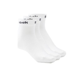 Reebok Active Core Αθλητικές Κάλτσες Λευκές 3 Ζεύγη