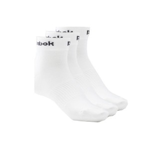 Reebok Active Core Αθλητικές Κάλτσες Λευκές 3 Ζεύγη