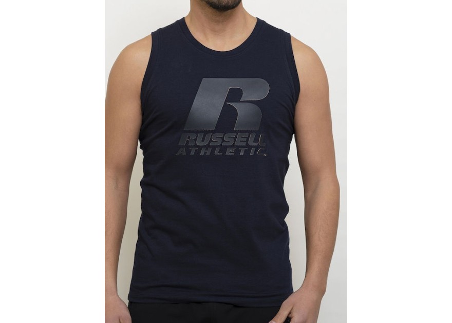Russell Athletic Ανδρική Μπλούζα Αμάνικη Μαύρη