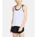 UA Wmn's Knockout Tank  Αμάνικη Γυναικεία Αθλητική Μπλούζα Λευκή