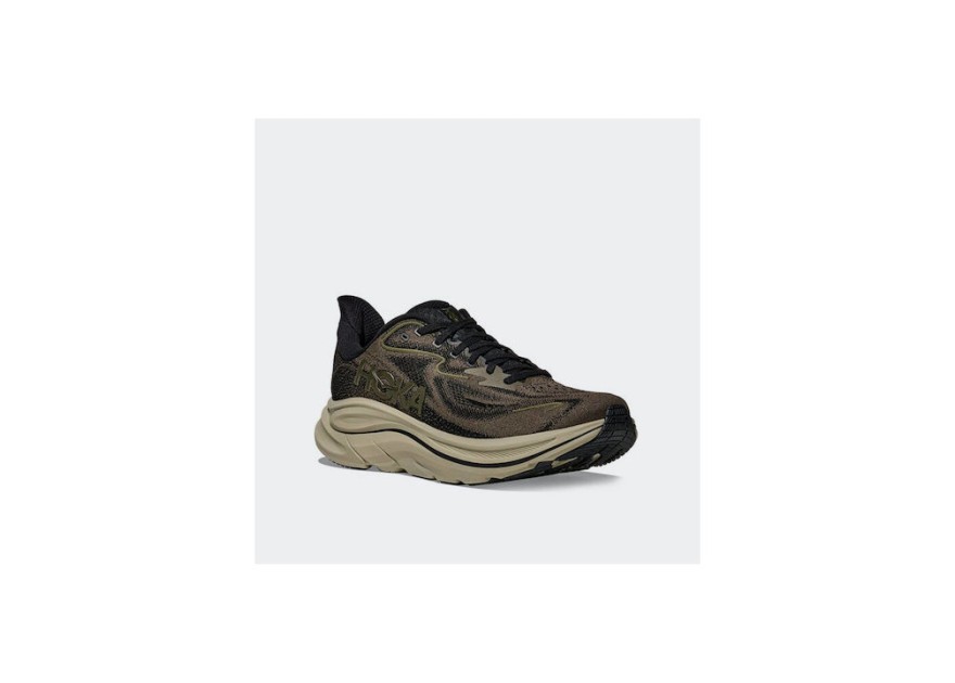 Hoka Clifton 10 Ανδρικά Αθλητικά Παπούτσια Running Λαδί