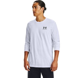 Under Armour Sportstyle Μπλούζα Μακρυμάνικη Λευκή
