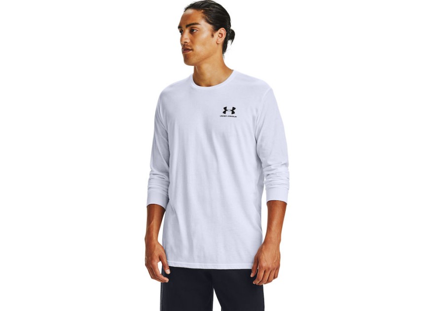 Under Armour Sportstyle Μπλούζα Μακρυμάνικη Λευκή