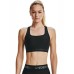 Under Armour Crossback Mid Γυναικείο Αθλητικό Μπουστάκι Μαύρο με Επένδυση