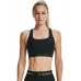 Under Armour Crossback Mid Γυναικείο Αθλητικό Μπουστάκι Μαύρο με Επένδυση